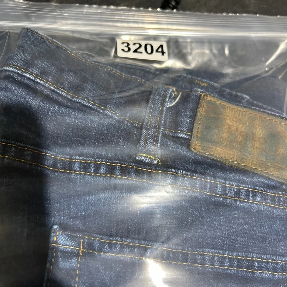 Polo Ralph Lauren Varick Slim Straight Jeans Mens 38x30 Dark Wash Stretch Denim